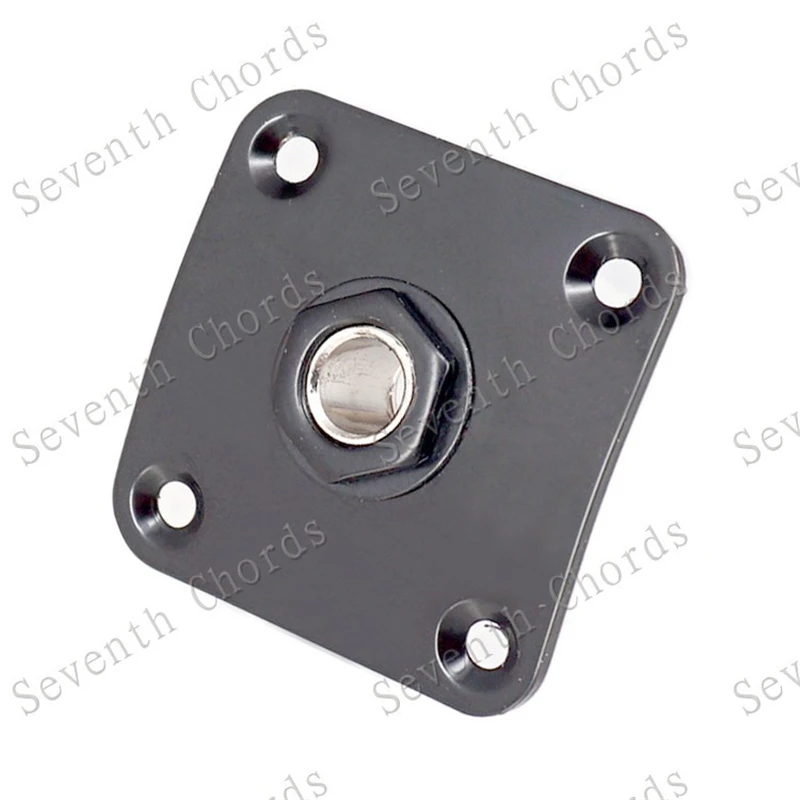 35MM Metall Quadratische Gitarre Jack Platten JackPlate Abdeckung Für Elektrische Gitarre Zubehör Teile – Detail 4