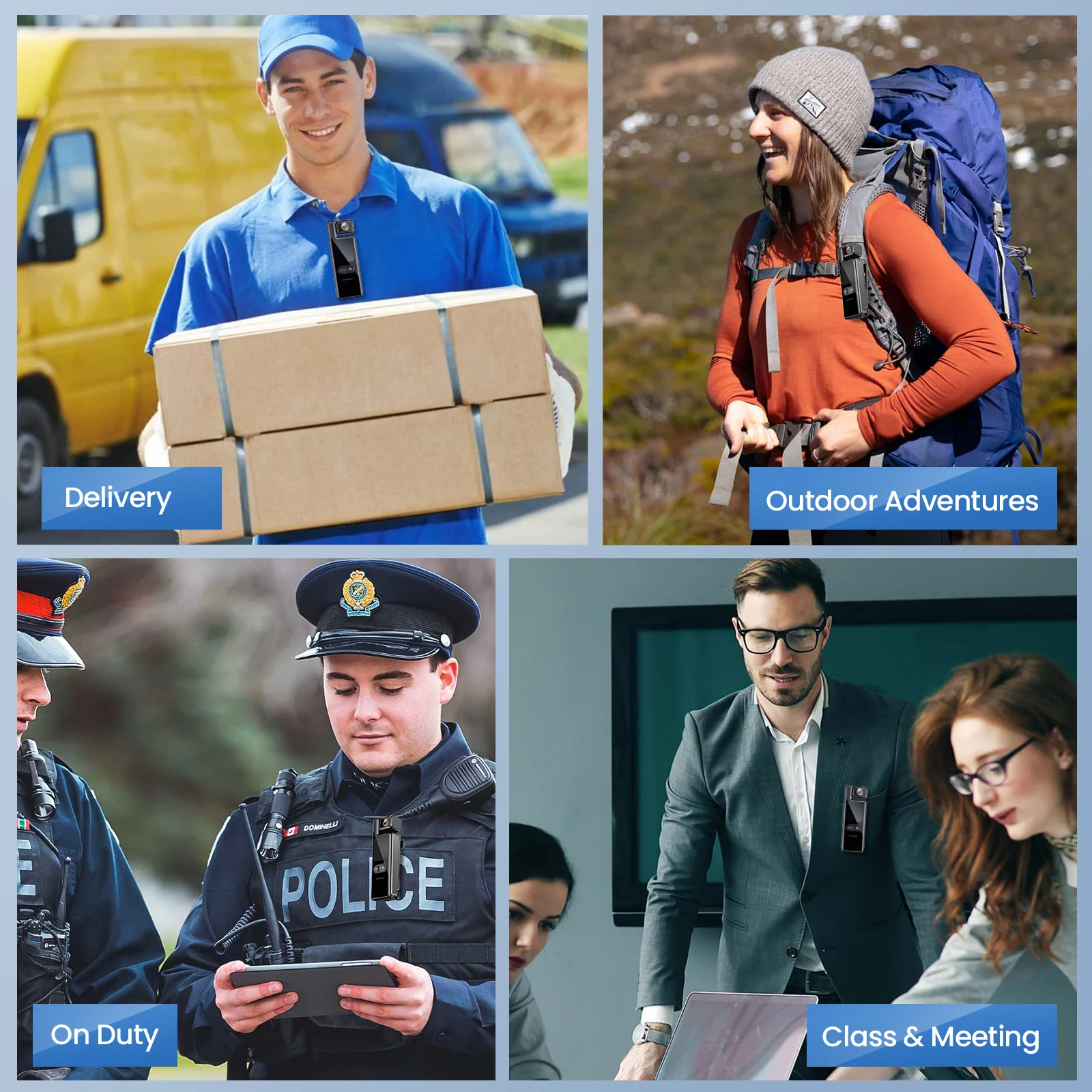 كاميرا الحركة 4K كاميرا دراجة نارية الرياضة تسجيل شاشة تعمل باللمس 4X التكبير مقاوم للماء واي فاي كاميرا الجيب L17 لمدونات الفيديو في الهواء الطلق