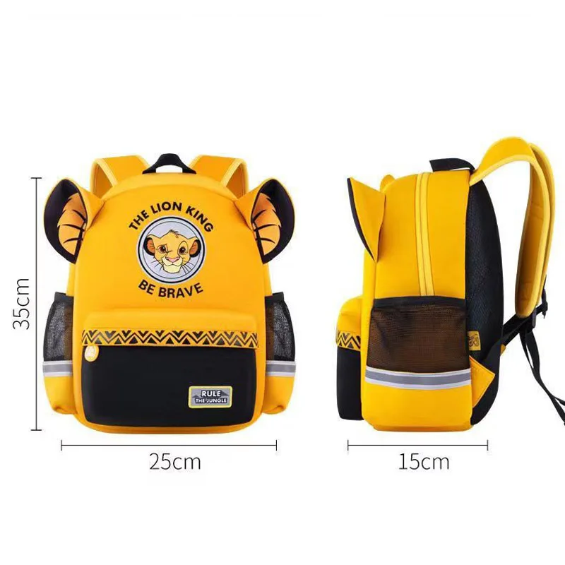 Disney The Lion King Children Kindergarten Backpack 3-6 Year Old Boys Girls Baby Double Shoulder Bag Schoolbag