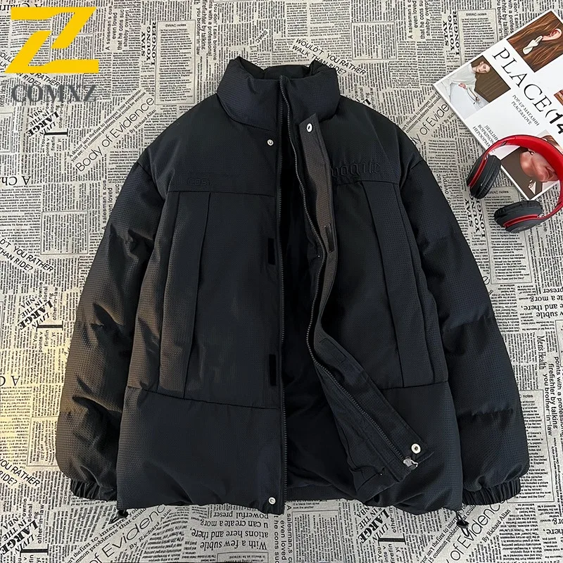 سترة COMXZ الفاخرة المملوءة في الهواء الطلق 2025 سترة رجالية مغامرة مقاومة للبرد سترة مريحة لركوب الدراجات سترة واقية جديدة للشتاء الخفيف #3