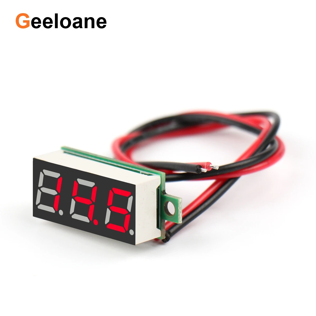 0.28 "Mini LED الفولتميتر الرقمي تيار مستمر 2.5-30 فولت 2 أسلاك 3 أرقام الجهد عداد لوحة عرض متر لتقوم بها بنفسك عكس حماية قطبية