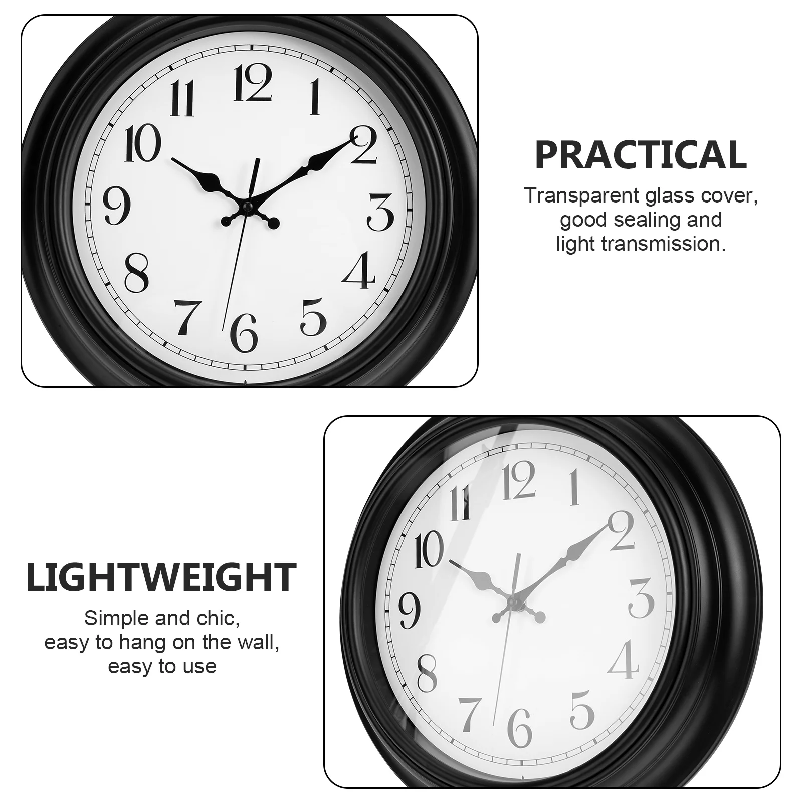 

Silent Wall Clock Operated Moistproof Modern Large Decorative Timepiece For Living Room Bedroom Office Farmhouse Wall