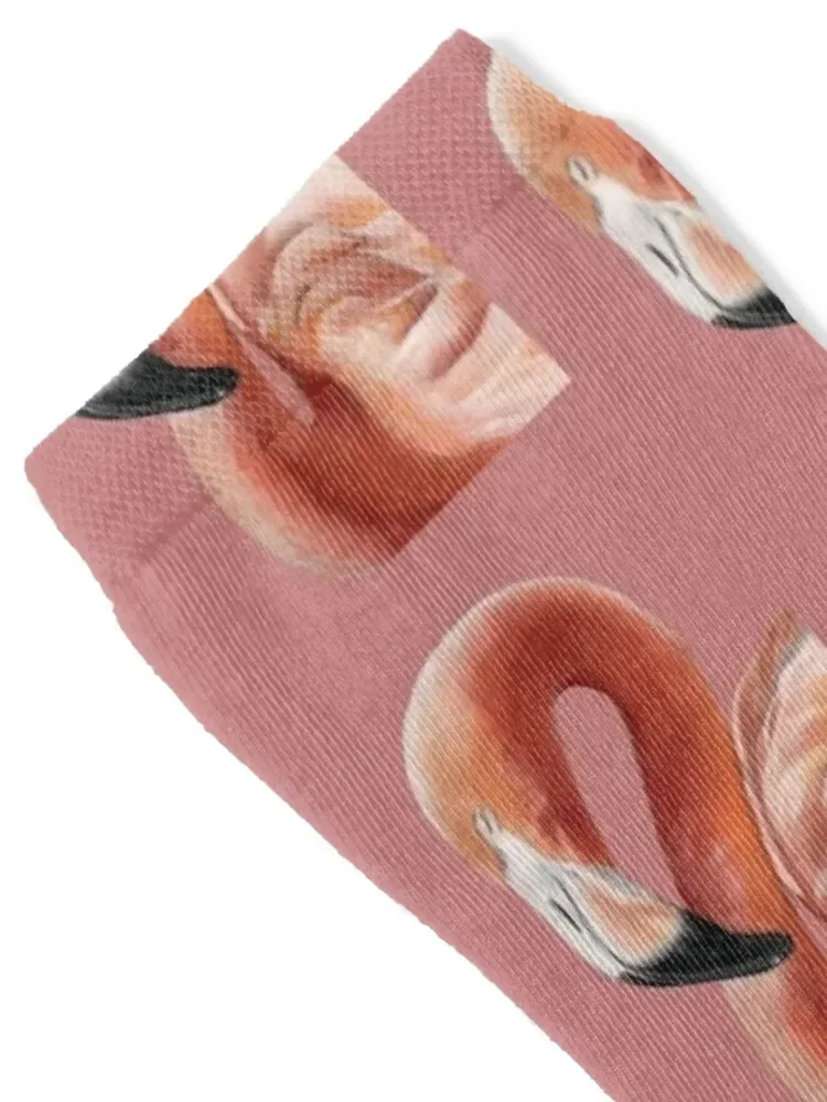Flamingo Socks cotton warm winter shoes gym Socks Women's Men's