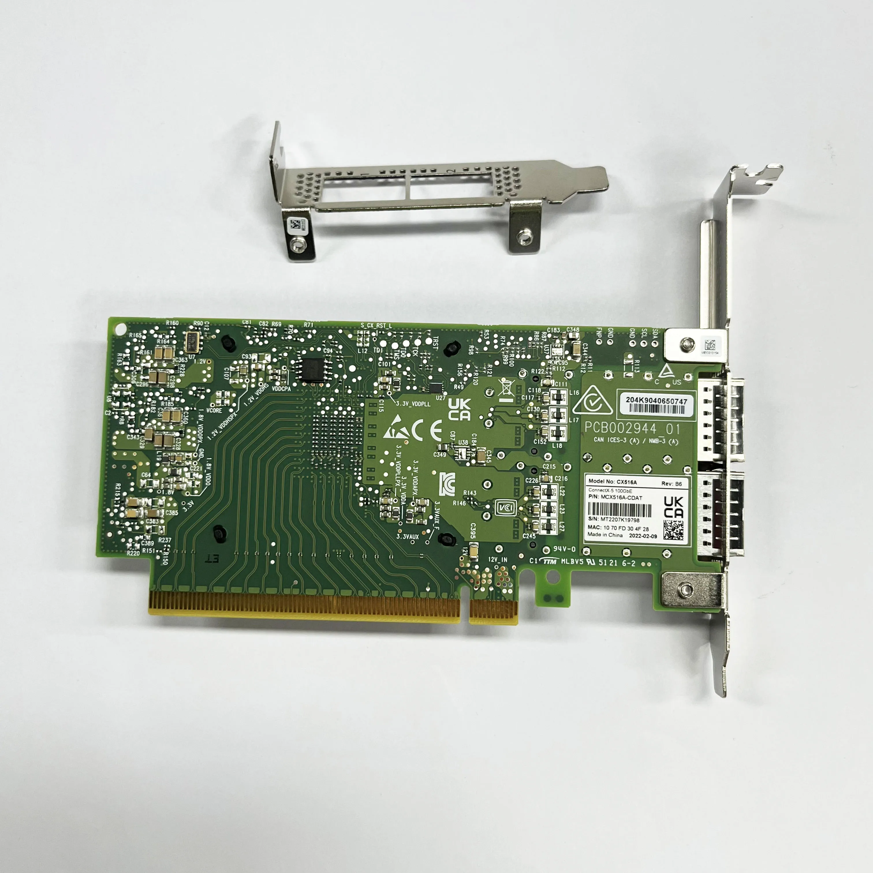 MCX516A-CDAT Mellanox CONNECTX-5 EN 100GBE CX516A DUAL PORT QSFP28 PCIe4.0x16 NUEVO