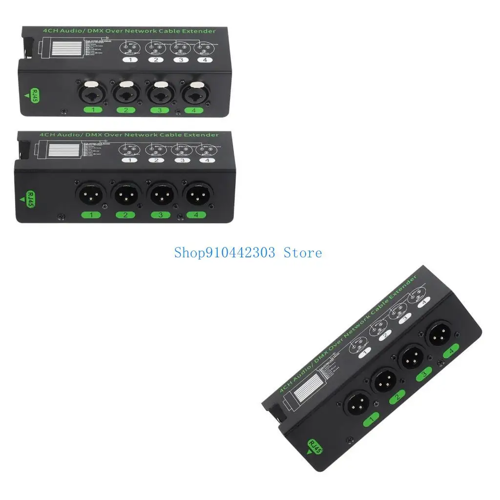 652F 4Channel DMX512 to RJ45 Ethercon Extender Over for Sound Device