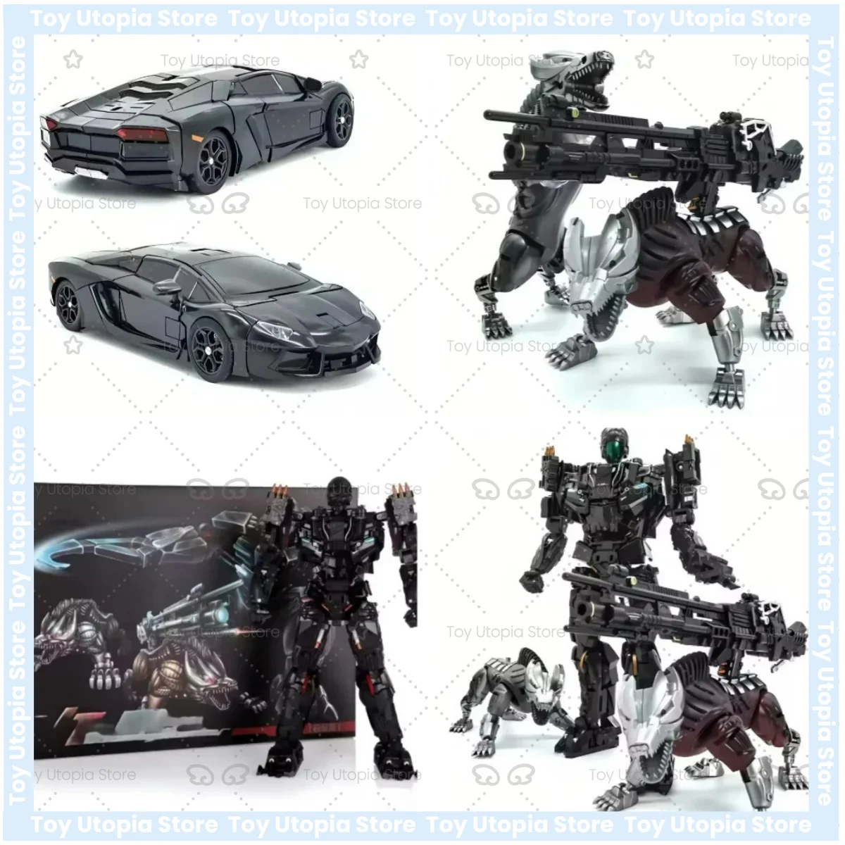 Figura de Anime de Aleación Transformation MasterPiece VT01 VT-01 Lockdown Peru Kill Movie KO VS UT R01 con Dos Perros