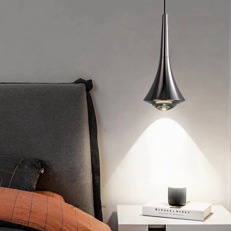 Aluminium Chandelier Flicker Free Tricolor Ceiling Lamp Restaurant Corridor Bedroom Bedside Pendant Light Home Decoration Lamps