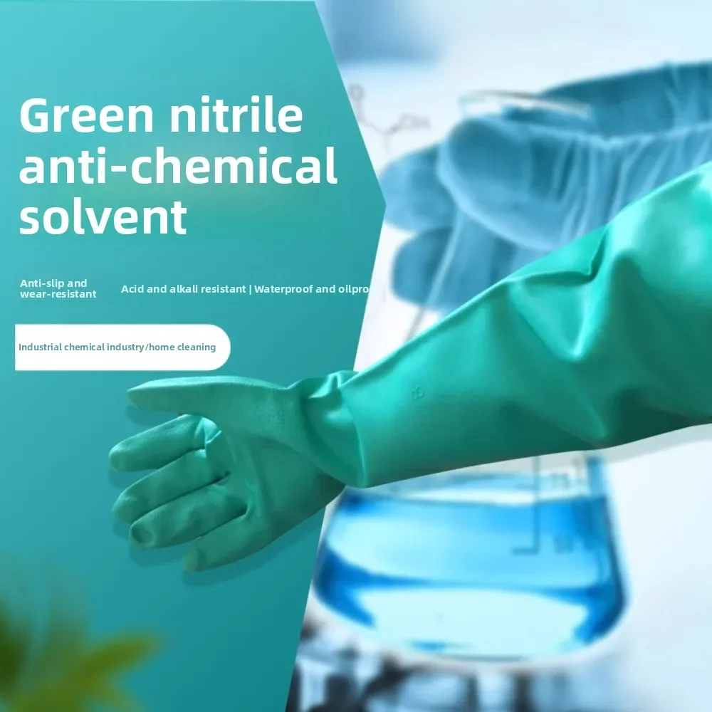 High-Performance Green Nitrile Gloves Specifically Designed for Chemical Laboratories & Food Processing work out gloves luva