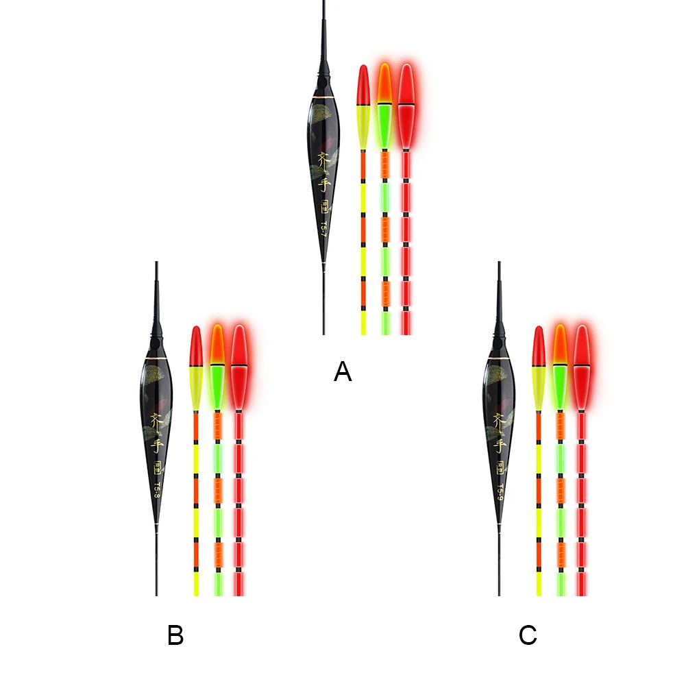 Electronic Fishing Float With Luminous LED Gravity Sensing Color Change Eye-catching Tail Fishing Float Fishing Accessories