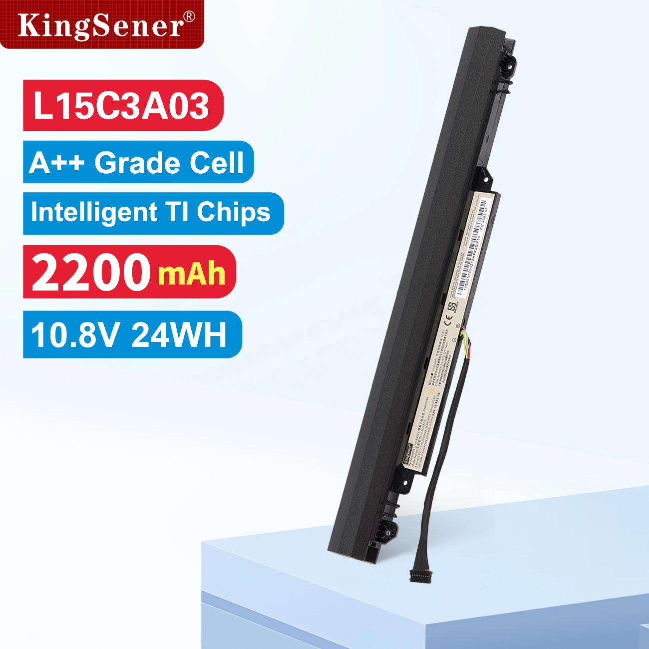 KingSener L15L3A03 L15C3A03 bateria do laptopa Lenovo IdeaPad 110-14AST 110-14IBR 110-15ACL 110-15AST 110-15IBR 10.8V 2200mAh