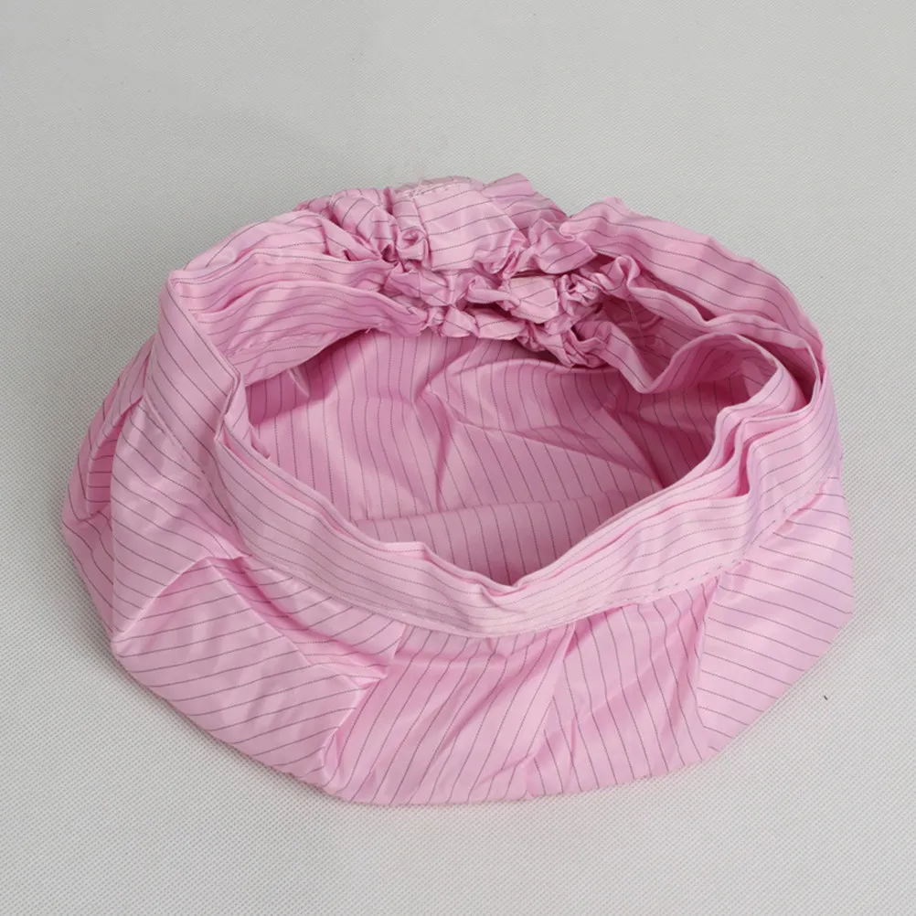4 pcs Anti-Static Chef Hat Breathable Polyester Reusable Workshop Cap For Electronics Food Factory Work Adults Working Cap view 3