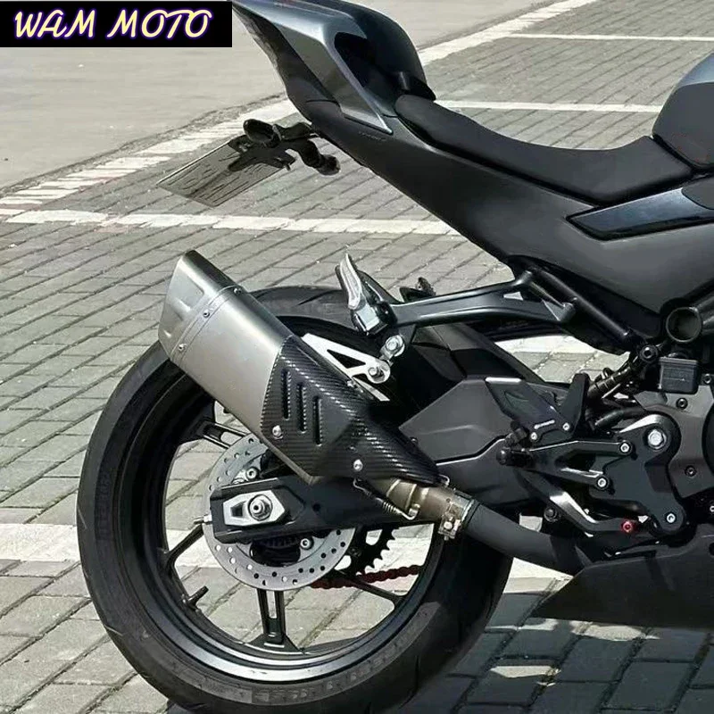 Motorcycle Carbon Fiber Exhaust Heat Shield Cover Pipe Covers For YAMAHA YZF1000 YZF600 R6 R3 R1