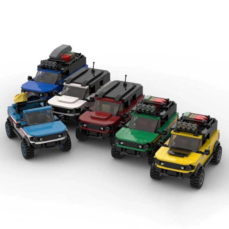 

1788pcs MOC Built Tough Bronco City Champion Supercar Education Building Blocks Christmas Gift Assemble