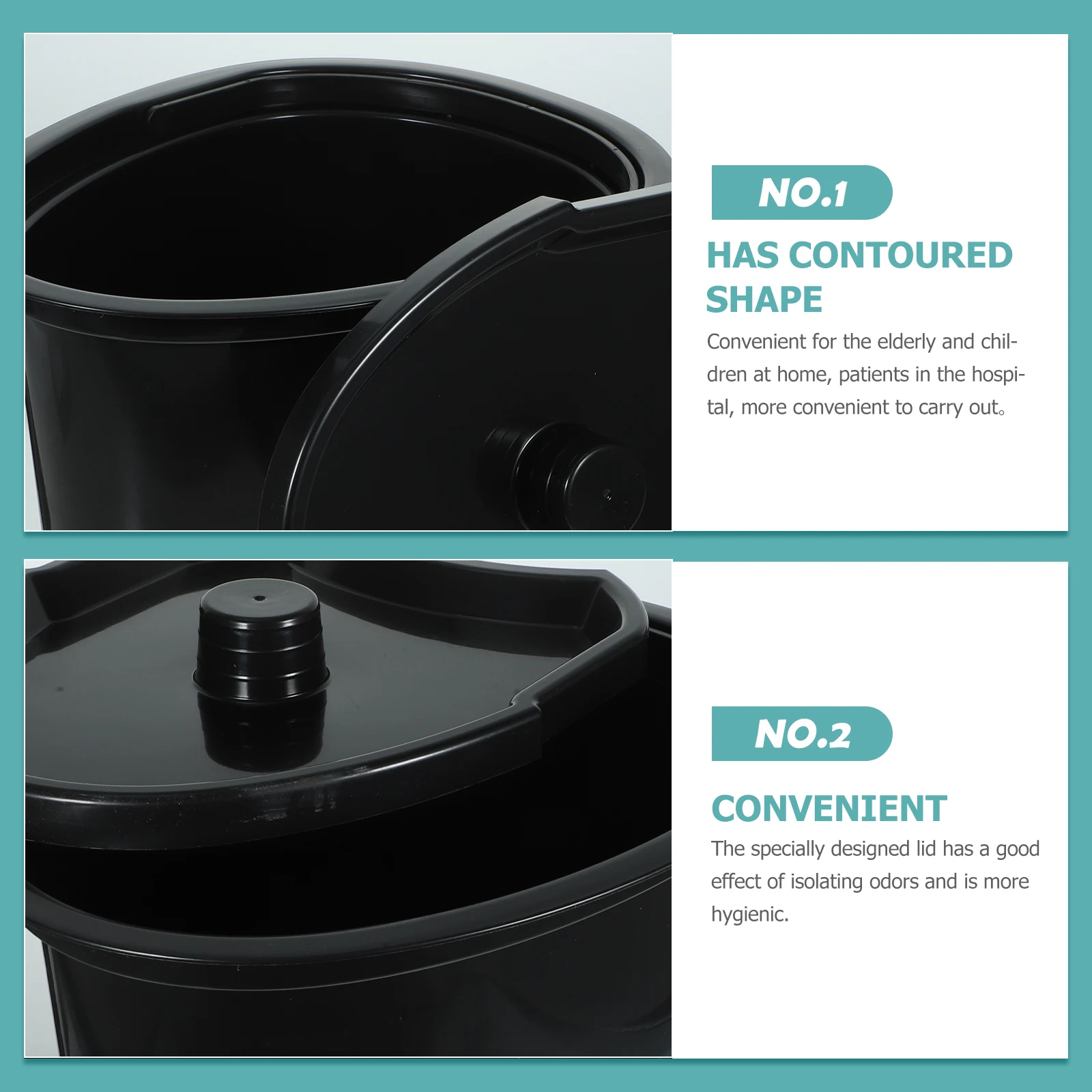 

Portable 5L Chamber Pot Plastic Urine Bedpan With Lid For Elderly Kids Patients Durable Household Toilet Bedside Commode Bucket