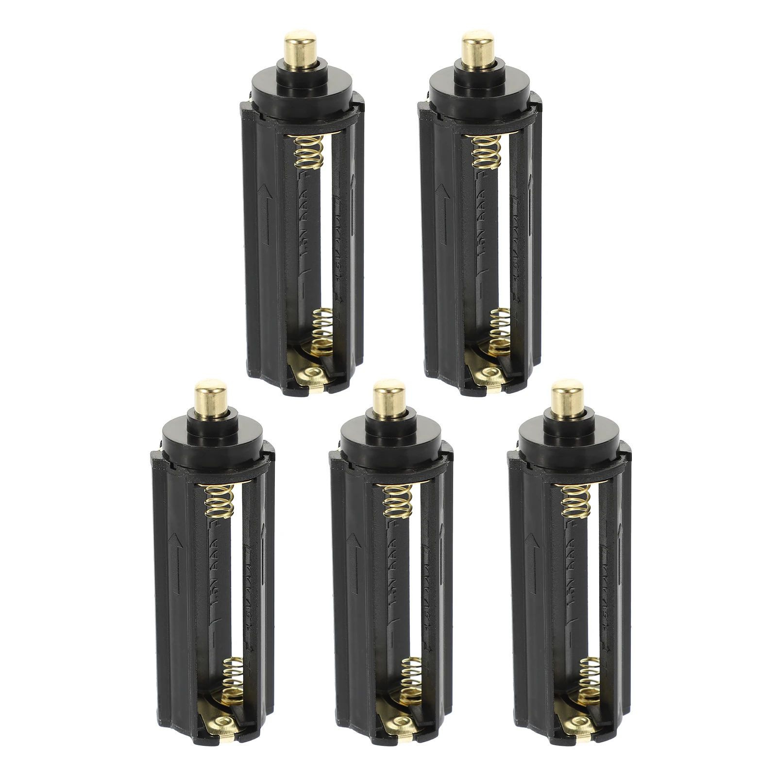 

5 Pcs Case Rack Flashlight Holder Parts Simple Batteries Black Accessories