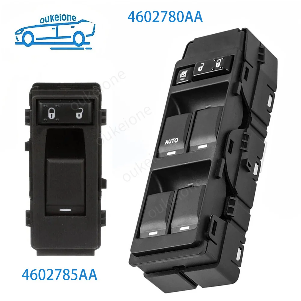 Para CHRYSLER 300 Sebring DODGE Avenger Magnum JEEP brújula coche interruptor de ventana eléctrica botón de Control 4602785AA 4602780AA