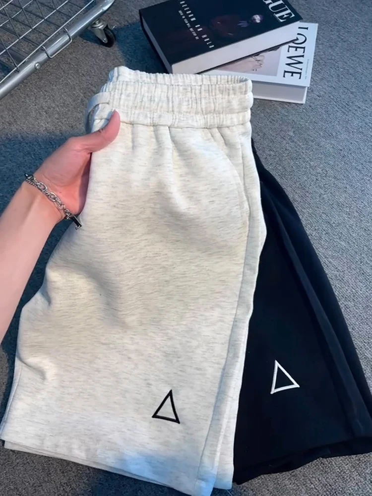 

Мужские летние спортивные брюки Cleanfit в стиле ретро с американской вышивкой, повседневные, свободного кроя, прямые, для отдыха