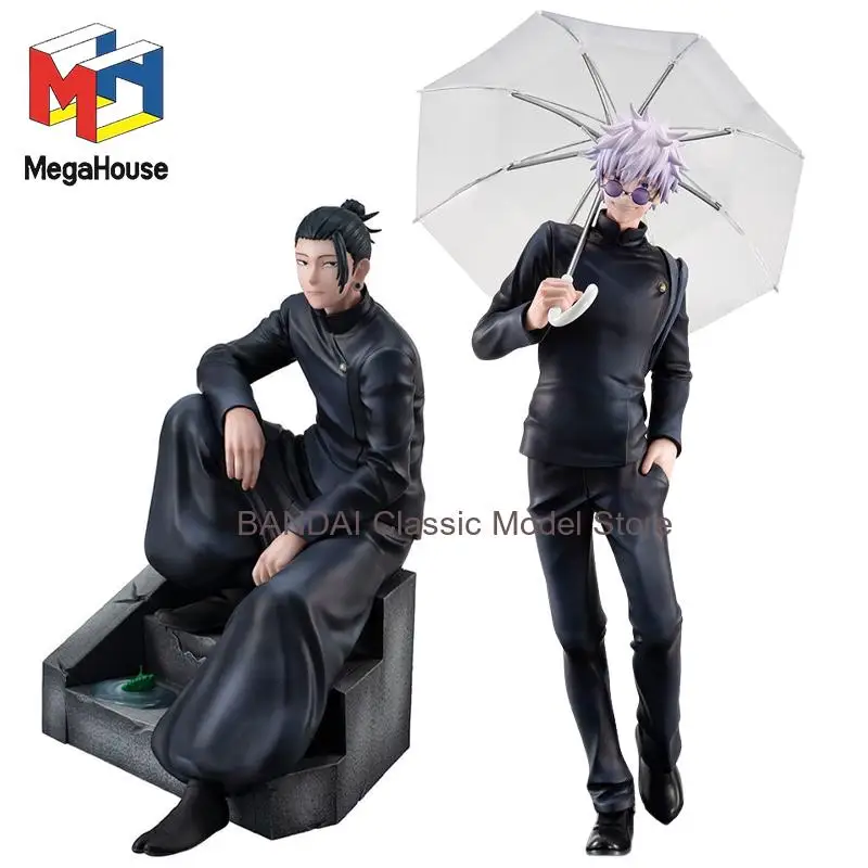 

Оригинальная коллекционная фигурка Mega House Jujutsu Kaisen: Годжо Сатору, Гето Сугуру. Подлинная аниме-фигурка, модель, украшение, игрушка, подарок.