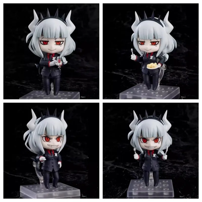 Helltaker Lucifer 10cm Q Version Model Figure 1622 Standing Posture Action Fashionable Gifts Ornament Toys For Collectors