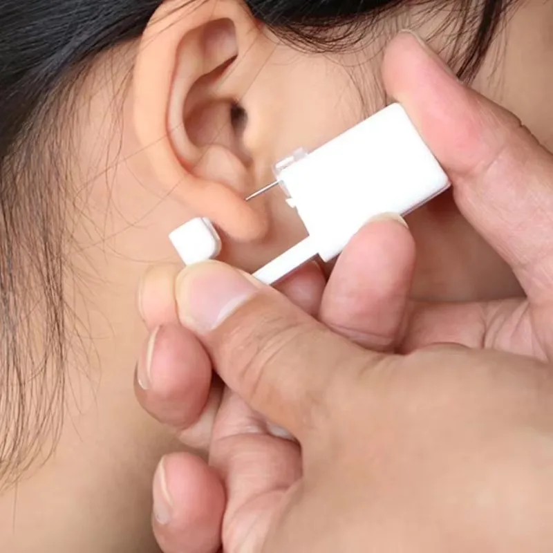 1-20PCS 316L Surgical Steel Ear Stud Disposable Sterile Piercing Stud with Safe Ball Buckle Piercing Gun Body Piercing Jewelry