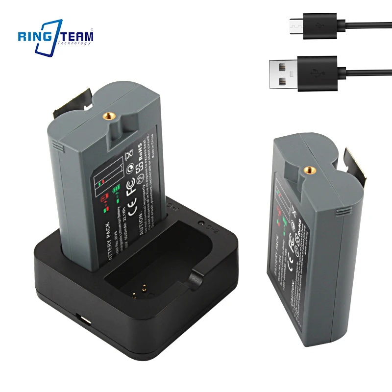 V4 Battery Dual USB Charger  for Ring Video DoorBell 2/3/4, Spotlight Cam & Stick UP Camera Batteries