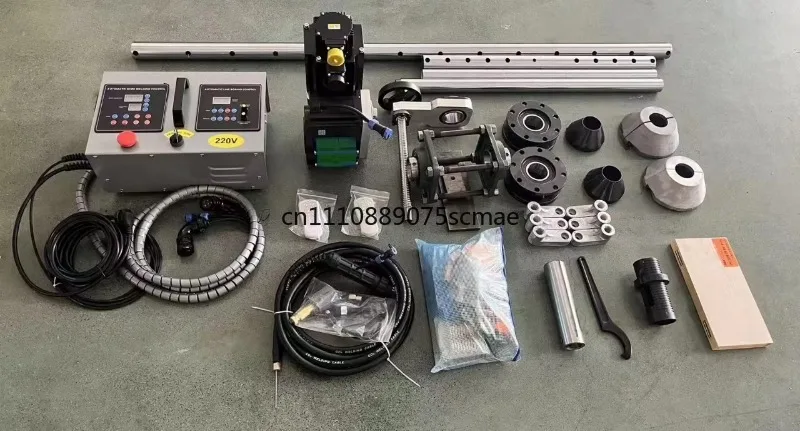 Horizontal portable line boring CO2 gas shielded welding machine can extend the processing range of 3.1kw spindle motor for