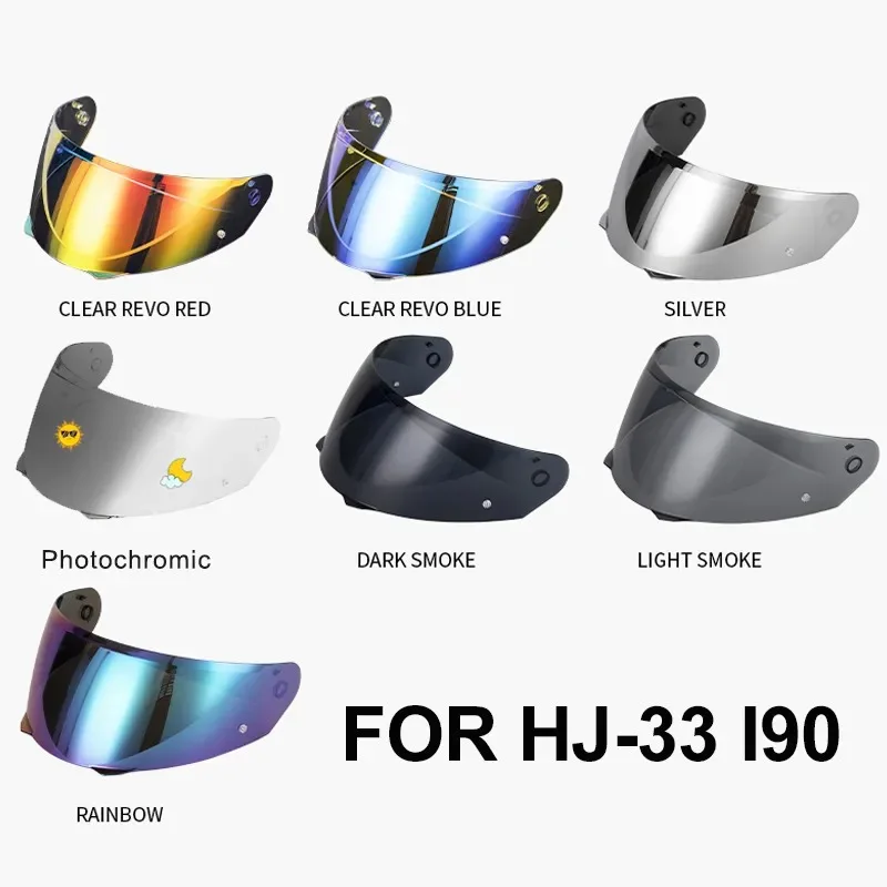 

HJ-33 I90 Motorcycle Helmet Visor For HJC HJ33 Casco Moto Windshield Helmets Accessories Replacement Lens Extra Glasses