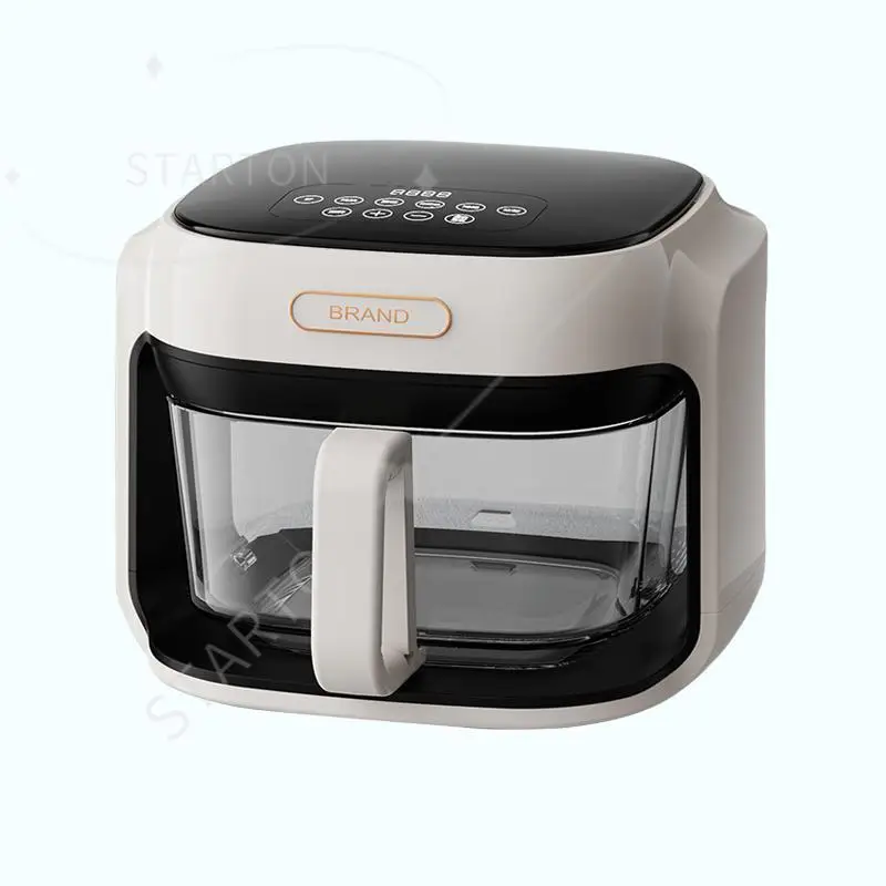 Electric Air Fryer with Glass  Food Container Easy to Visible Oven with Overheat Protection Smart Air Fryer