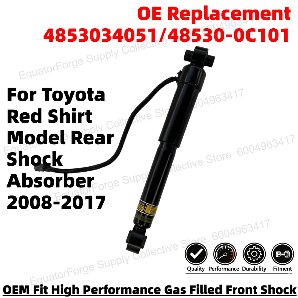 

High Stability Premium Durable Electric Rear Shock Absorber for Toyota Red Shirt Model OE Number 4853034051/48530-0C101
