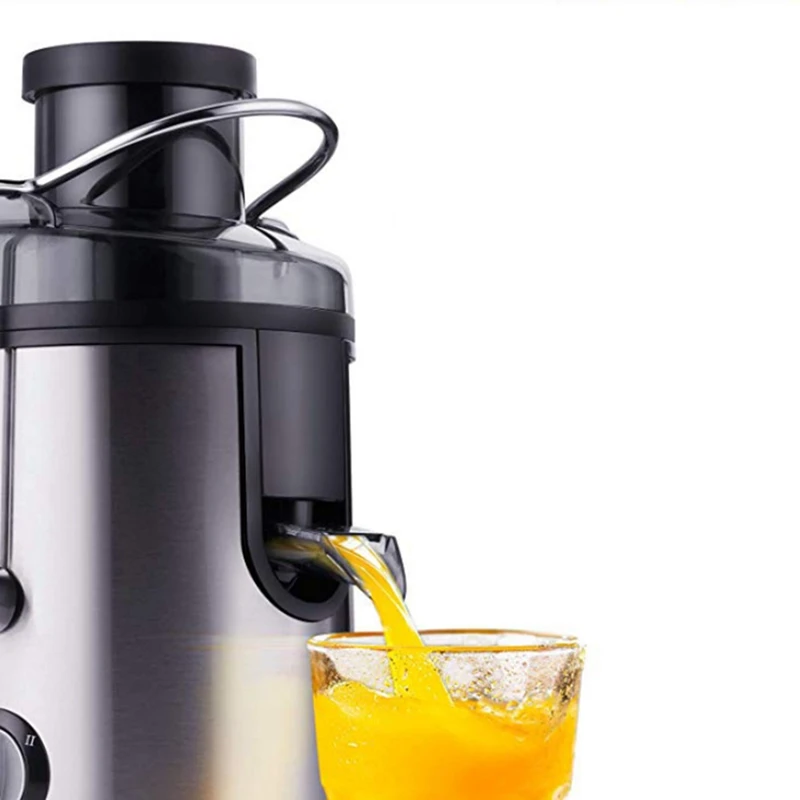 เครื่องคั้นน้ำผลไม้800W สำหรับสกัดผลไม้ทั้งเครื่องแยกน้ำผลไม้ใช้ในครัวเรือนมีความเร็ว3ระดับปลั๊ก EU ป้องกันการหยด