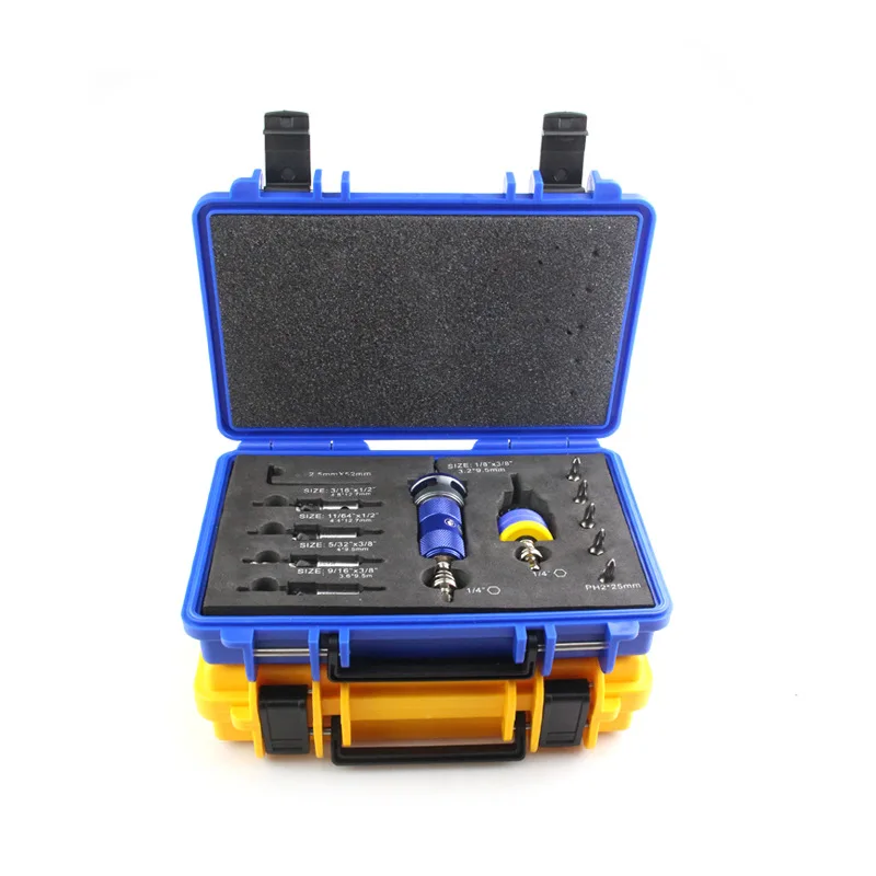 

Полуавтоматический конусный сверлильный инструмент с регулировкой глубины и ограничителем, для врезных винтов и саморезов, для панелей, для разборки и сборки