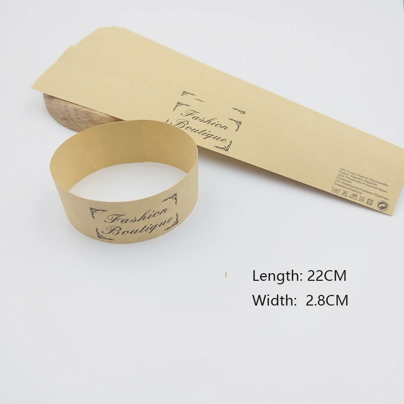 

50/100Pcs Kraft Paper Thread Tie Gift Flower Packaging Decorative Note Accessories Socks Waist Wrap