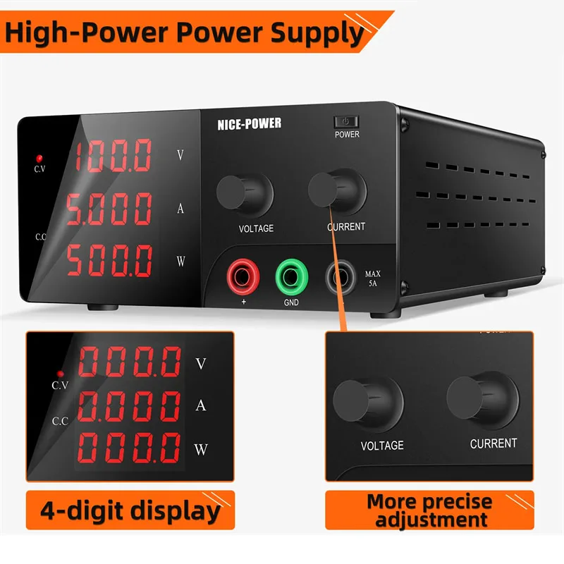 Imagem -05 - Switching Power Supply Banco de Laboratório Programável Faça Você Mesmo Estabilizador de Tensão 500w 600w 1000w 12v 24v 30v 48v 30a Ajustável dc
