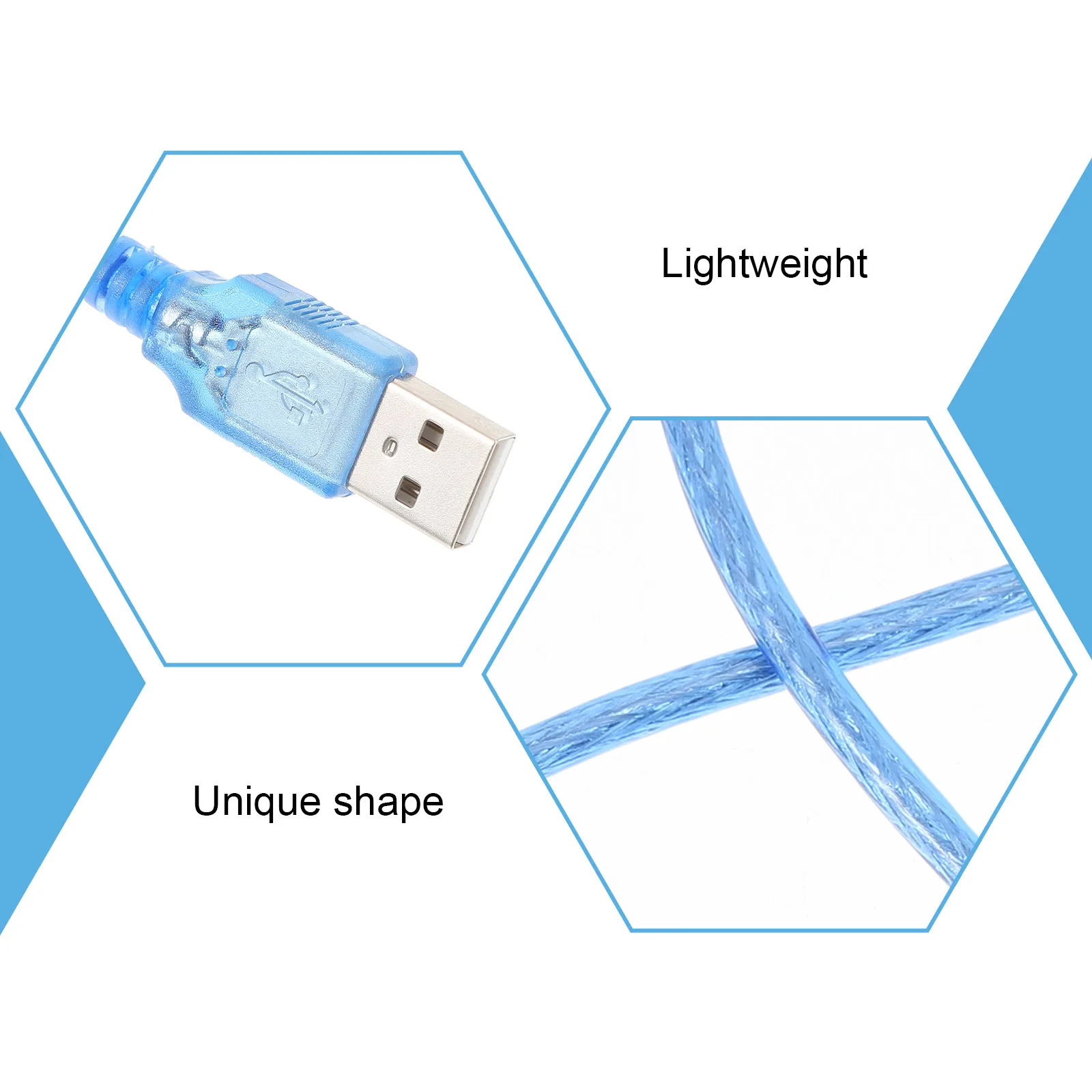 

Electric Piano Connecting Cable Alloy Blue USB Data Cord Keyboard Accessory Durable Musical Instrument Line Supply Professional