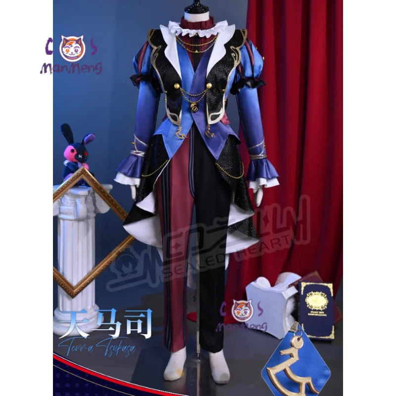 Anime PJSK Tenma Tsukasa tks tms Cosplay Costume Halloween Party Gorgeous Uniform Wig Props Woman Man Suit Circus outfit S-XXL view 2