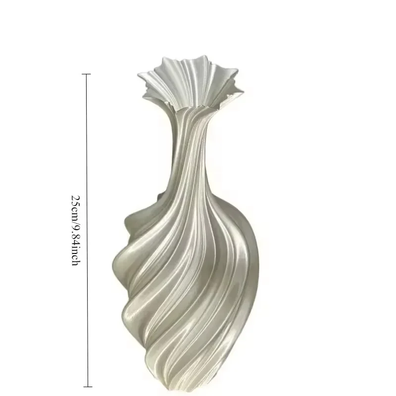 Unique white curved design glass, table ornaments and gifts