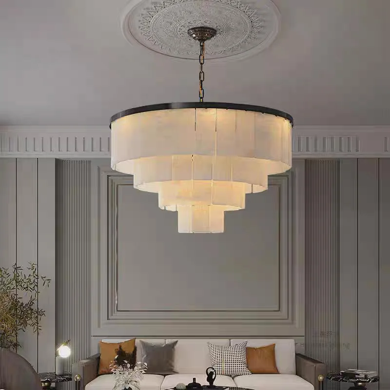 

Scandinavian stainless steel marble chandelier with LED LAMP suitable for living room, bedroom Home interior lighting, lustre