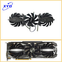 Nowy Oryginalny 4PIN GA92S2U DC 12V 0.46A wentylator do kart graficznych ZOTAC GeForce GTX 1060 1070 1070Ti 1080 Extreme Plus OC