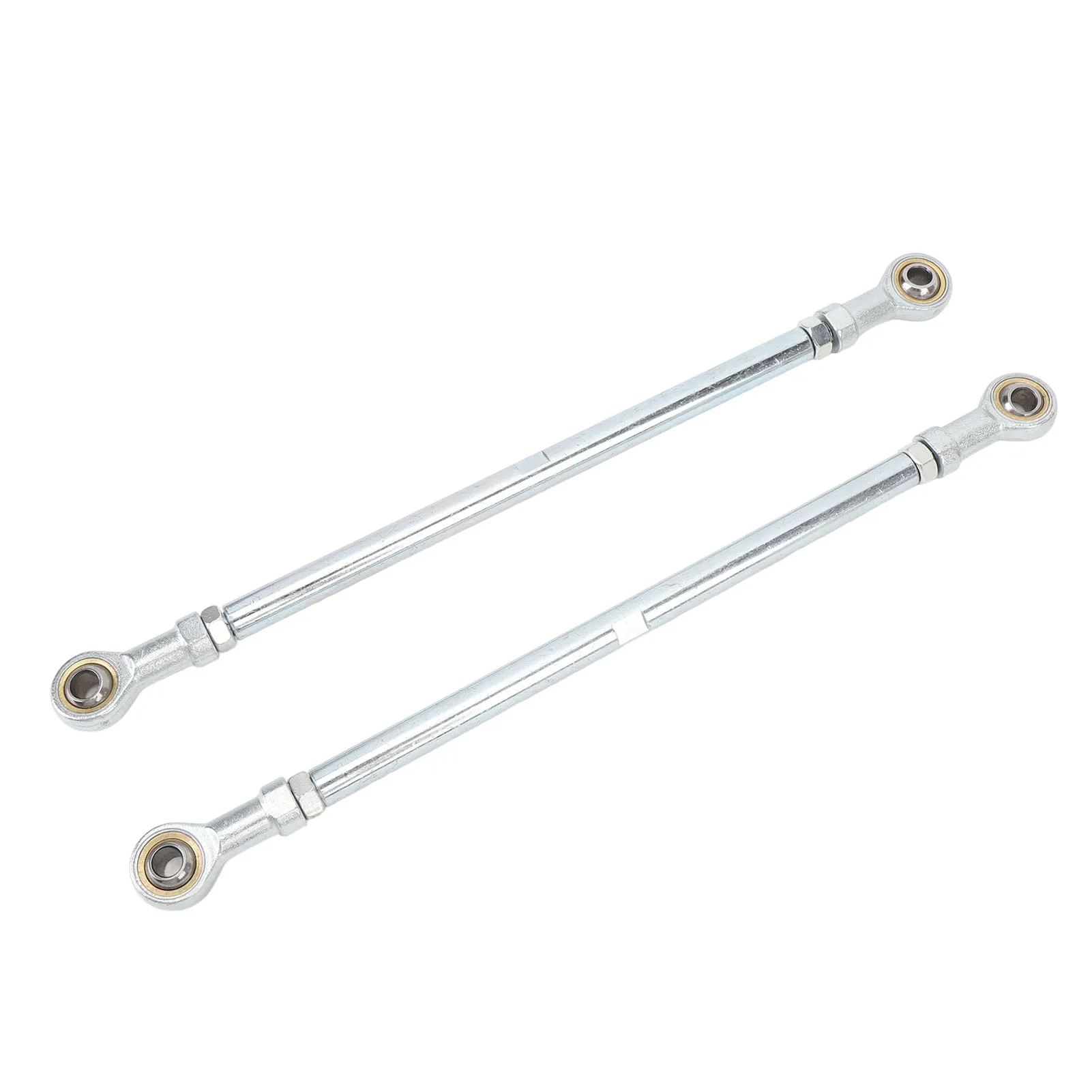 

1 Pair 295mm 8mm Steering Tie Rod Kit Steel Alloy High Strength Long Lasting for Go Kart ATV Racing Cart Steering Shaft Tie Rods