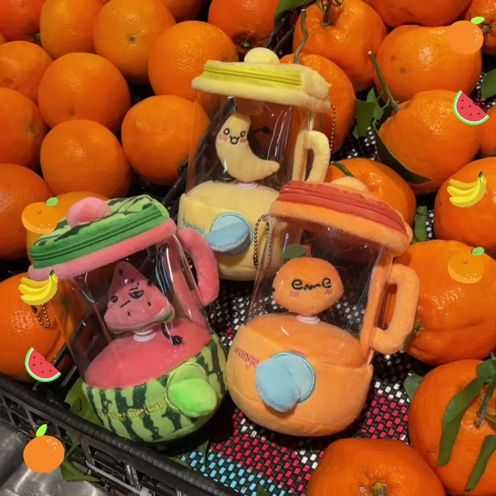 Engraçado dos desenhos animados espremedor de frutas melancia/laranja/banana cordão rotativo saco pingentes espremedor de frutas presentes das crianças