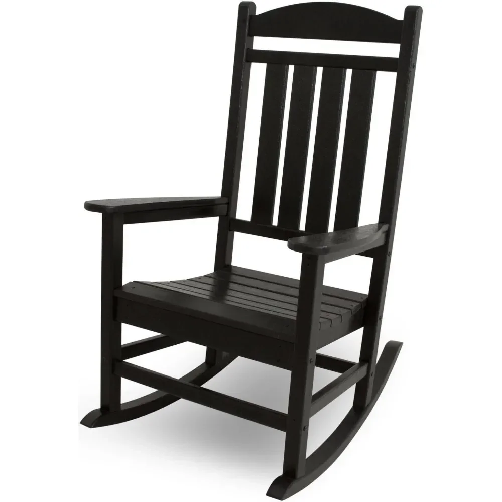 

POLYWOOD R100BL Presidential Rocking Chair, Black USA