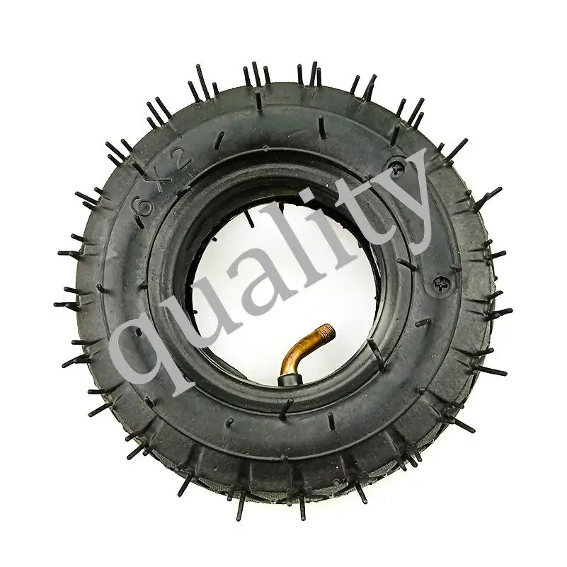 6 inch 6*2 tyre tubes and Outer Pneumatic tires 6x2 for Electric Scooter F0 Wheel trolley cart roller caster wheel