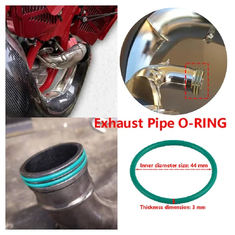 BE250526006 Подходит для газового газа EX250 EX300 EC250 EC300 MC250 2021-2025 прокладка коллектора выхлопной трубы мотоцикла уплотнение Viton уплотнительное кольцо