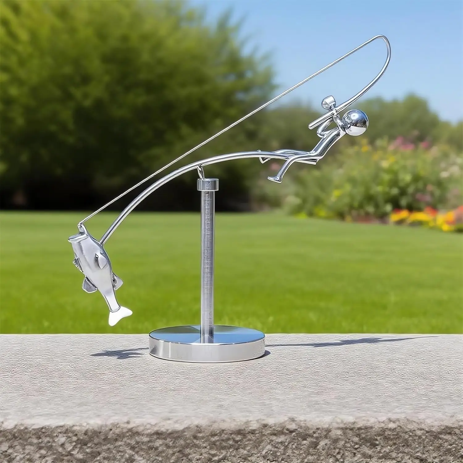 Metal Balance Sculpture Large Metal Kinetic Art Desk Physics Science Decor Cool Item Desktop Gadgets Accessories for Home Office