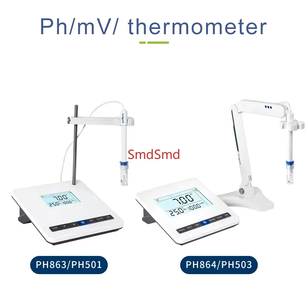 Benchtop PH Meter LCD Digital PH Tester CR SR Measurement PH Electrode Water Quality Detector for Scientific Research