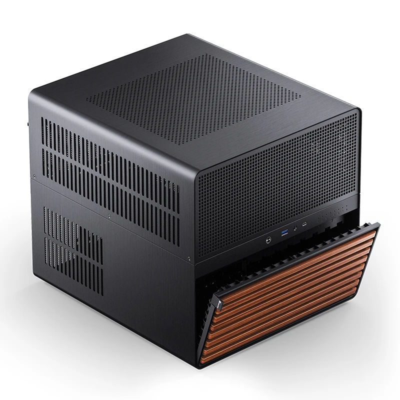 JONSBO N5 NAS Case supports ITX/M-ATX/ATX/E-ATX motherboards ATX PSU Use North American walnut solid wood supports Water cooling