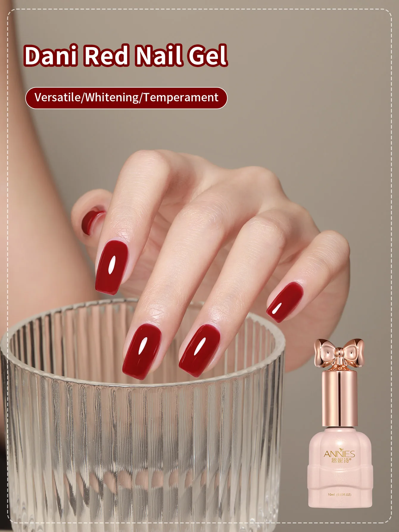 

10ML Gel Nail Polish 1Pc Cherry Red Nail Polish Soak Off UV LED Blood Red Nail Gel Polish Nail Art Starter Manicure Salon DIY