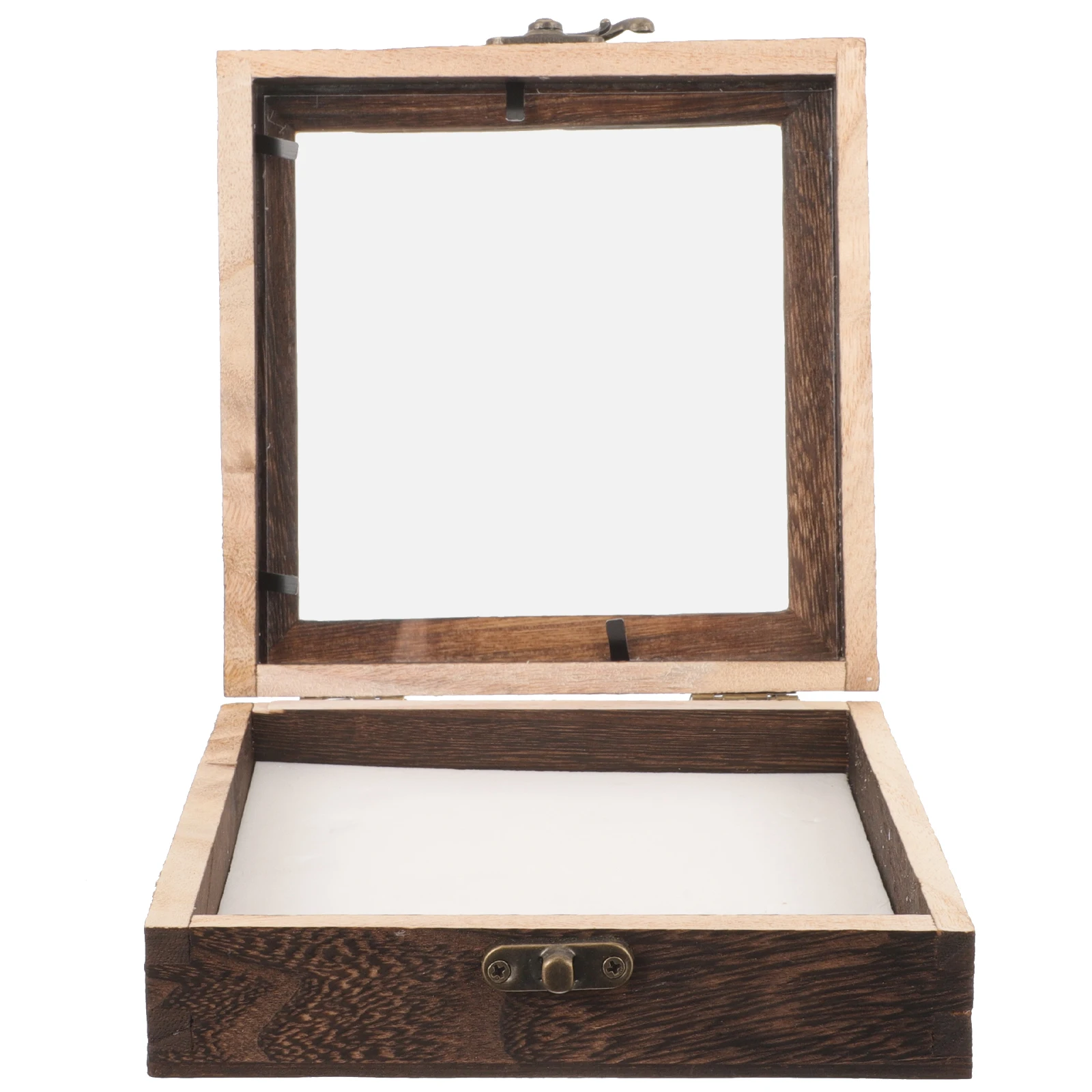 

Wooden Display Box 15x15x4.5cm Insect Specimen Case Pin Cushion Butterflies Plants Retro Style Clear Lid Storage Container Tool