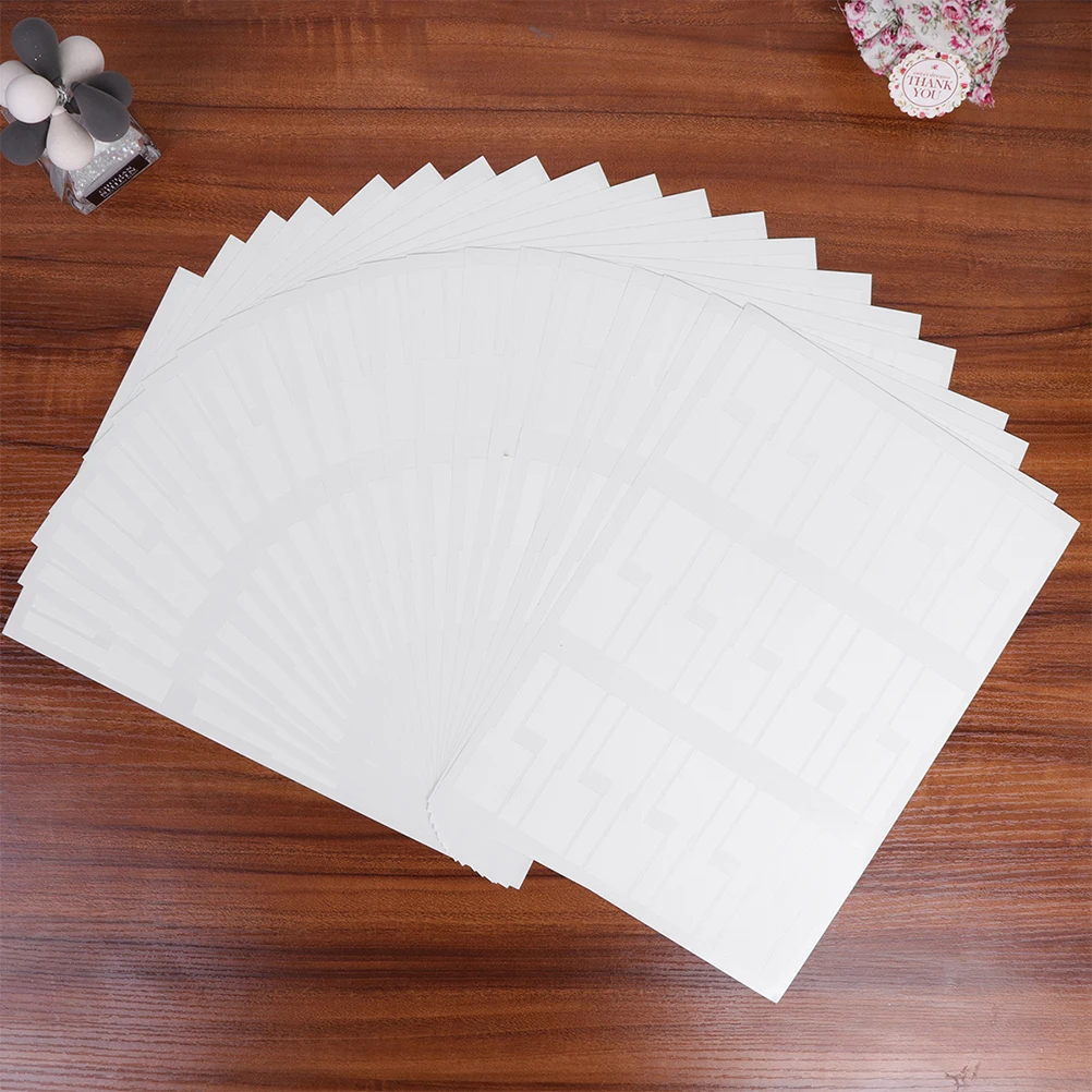 

10 Pcs Network Cable Label Sticker Stickers Sticky White Adhesive Material Identification Markers Detachable