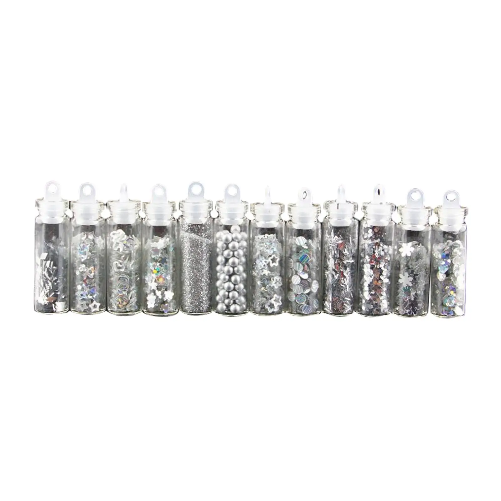 12 Pieces Nail Glitter Sequins Decorations Various Shapes Manicure Accessories for Party